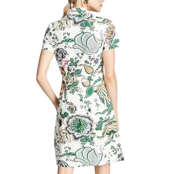 Tory Burch Happy Times Floral Ivory Dress - Picture 3 of 7